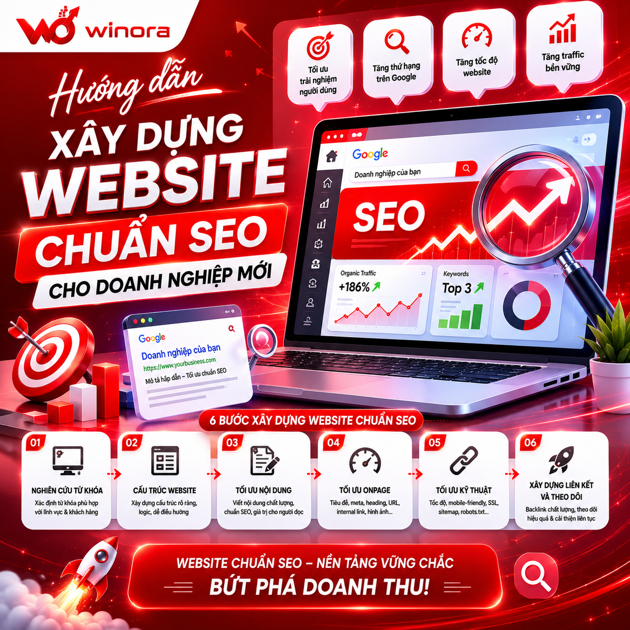 Hướng dẫn xây dựng website chuẩn SEO cho doanh nghiệp mới
