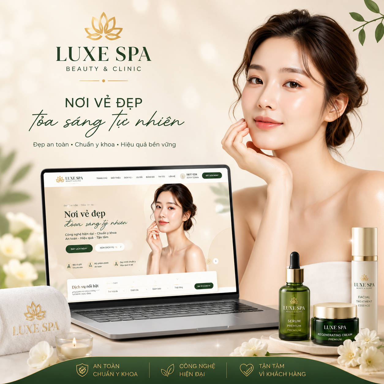 Mẫu giao diện Spa - thẩm mỹ viện